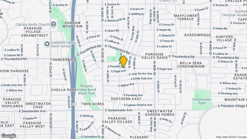 3730 E Eugie Ave Map and Location Details