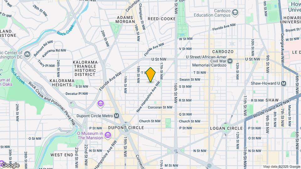 1717 S St NW Map and Location Details