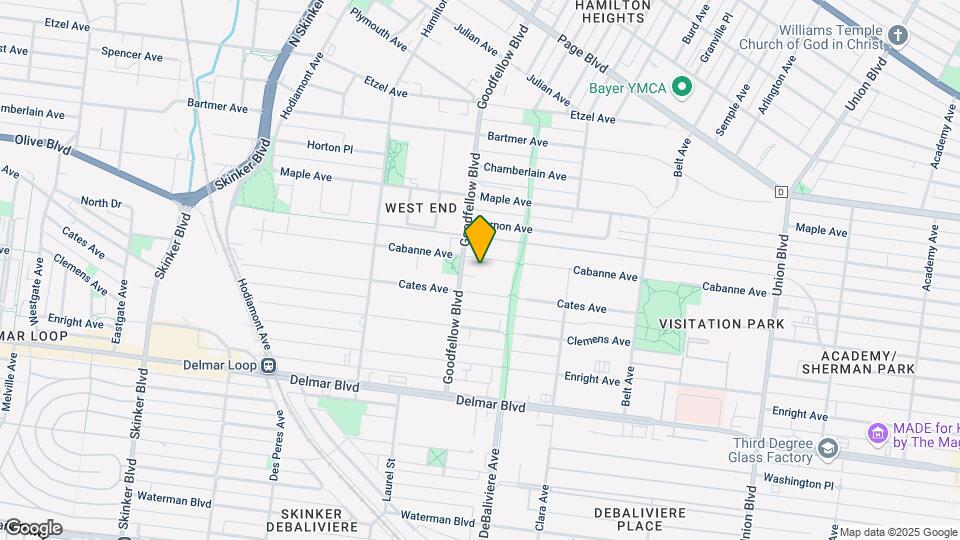 5730 Cabanne Ave Map and Location Details