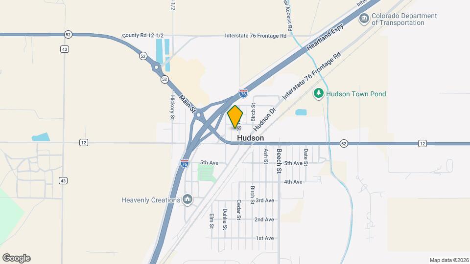 635 Cedar St Map and Location Details