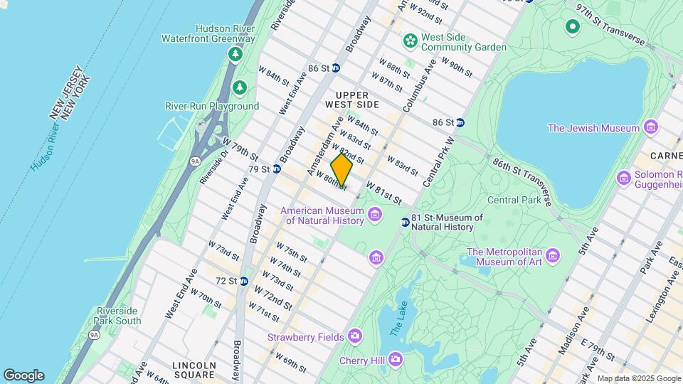 116 W 80th St Map and Location Details
