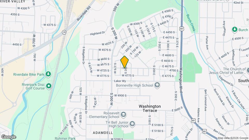 229 W 4700 S Map and Location Details