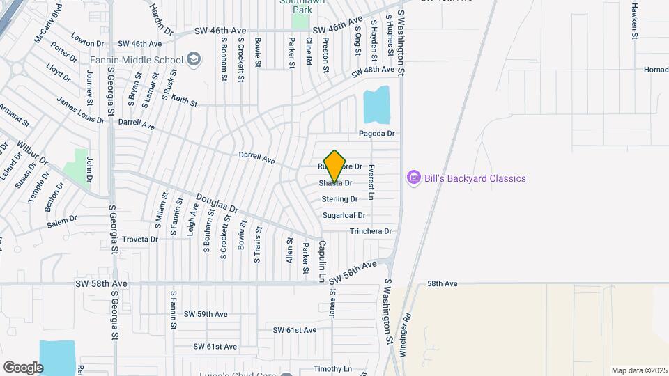 1141 Shasta Dr Map and Location Details