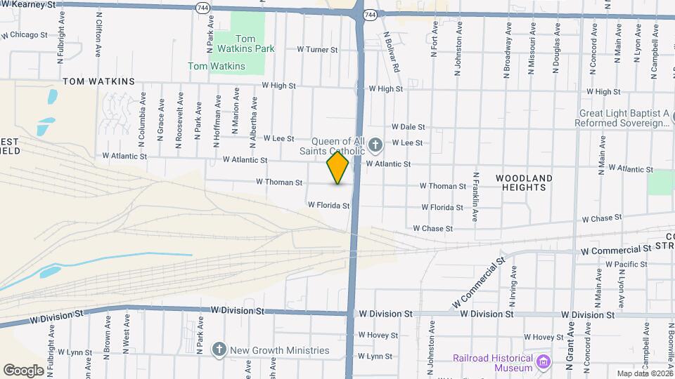 1626 W Thoman St Map and Location Details