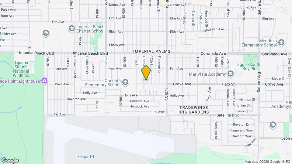 1160 Grove Ave Map and Location Details