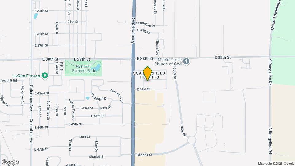 2311 E 40th St Map and Location Details