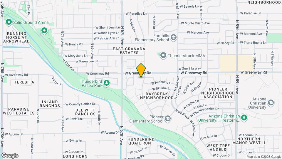 6615 W Caribbean Ln Map and Location Details