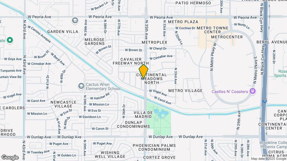 9631 N 35th Dr Map and Location Details