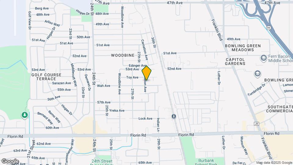 6855 Carnation Ave Map and Location Details