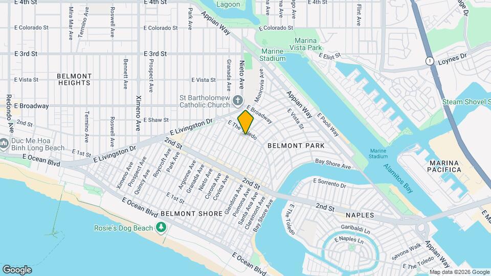 253 Covina Ave, Unit Downstairs Unit - Duplex Map and Location Details