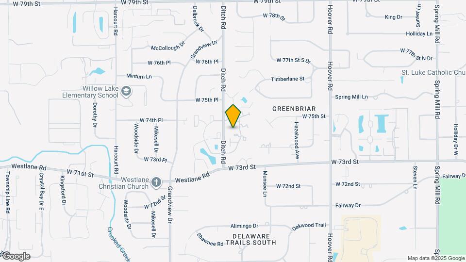 7436 Countrybrook Dr Map and Location Details