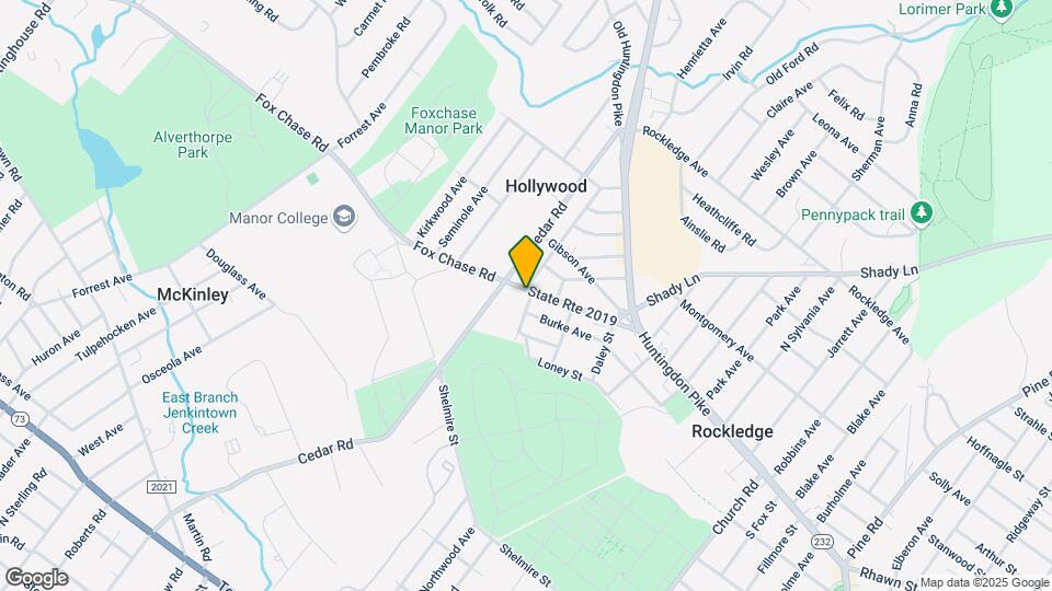 1020-1024 Fox Chase Rd Map and Location Details