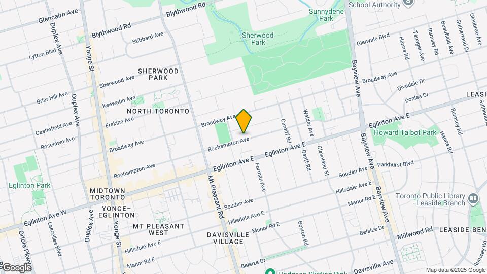 372 Roehampton Ave Map and Location Details