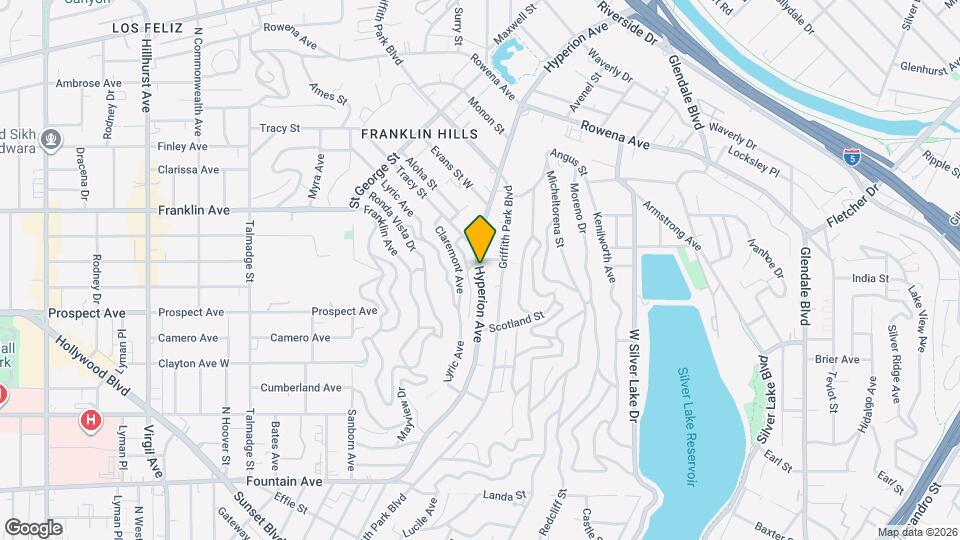 2426 3/4-2614 Hyperion Ave Mapa y Detalles de la Ubicación