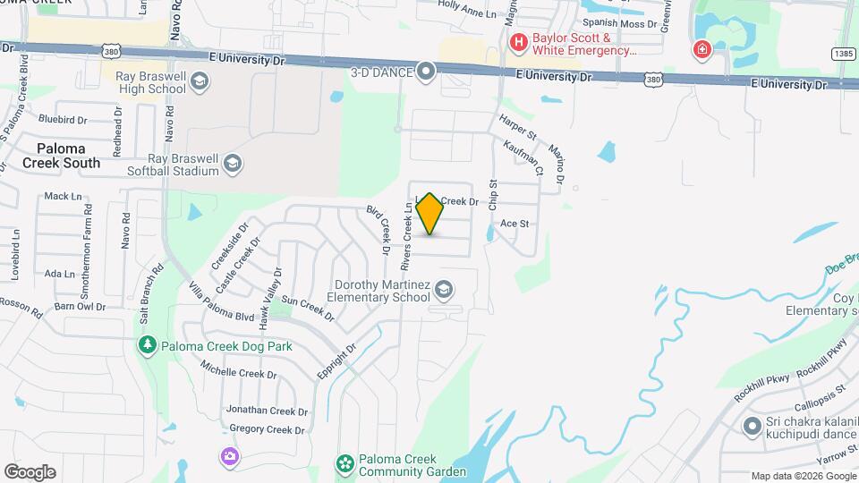 3020 Manuel Creek Dr Mapa y Detalles de la Ubicación