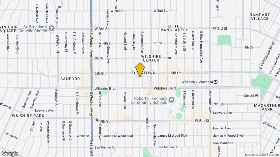 645 S Ardmore Ave Map and Location Details