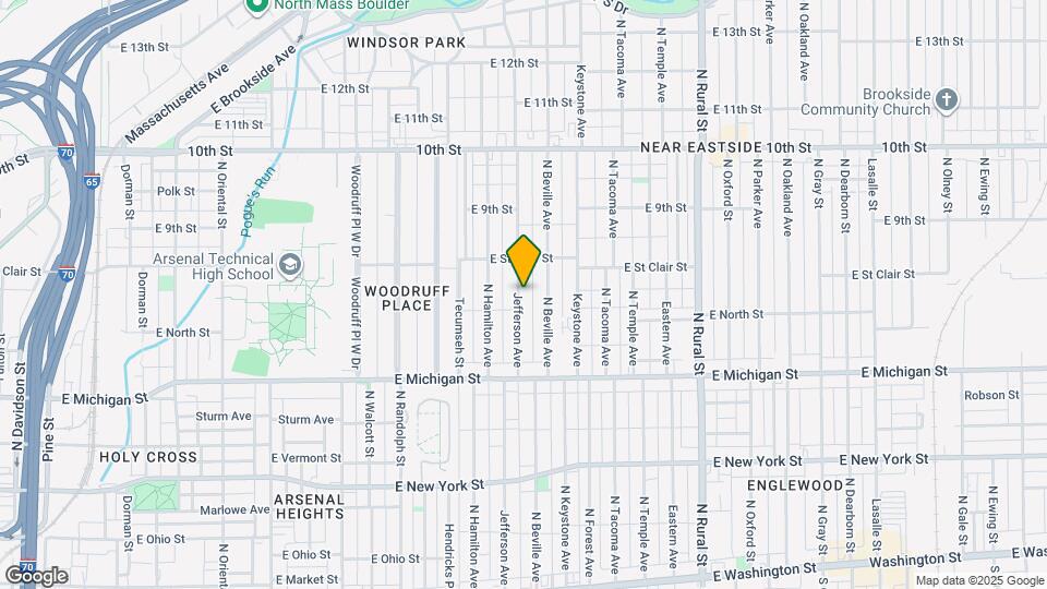 613 Jefferson Ave Map and Location Details