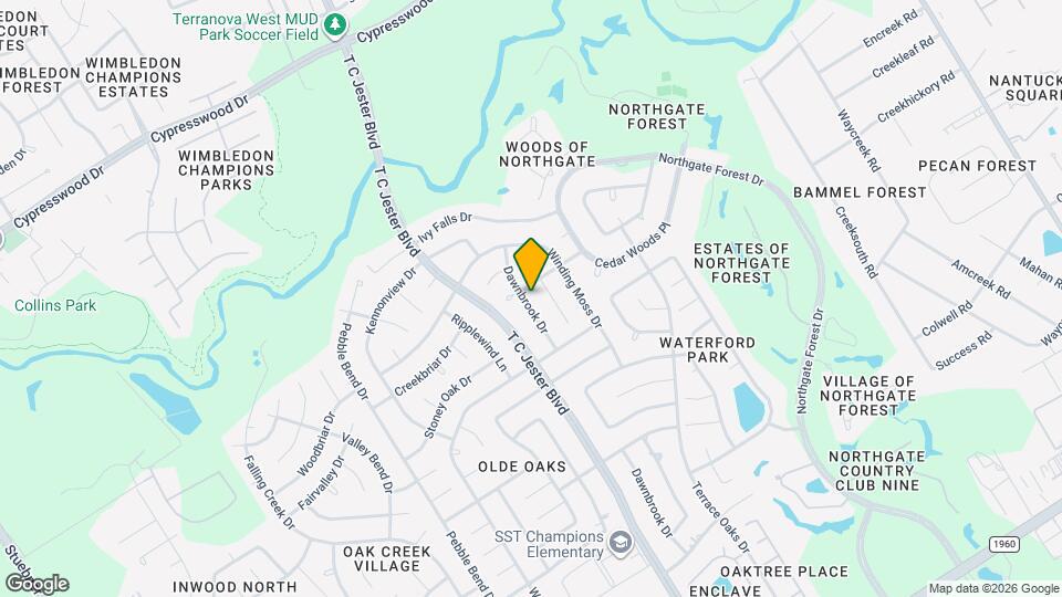 15614 Dawnbrook Dr Map and Location Details