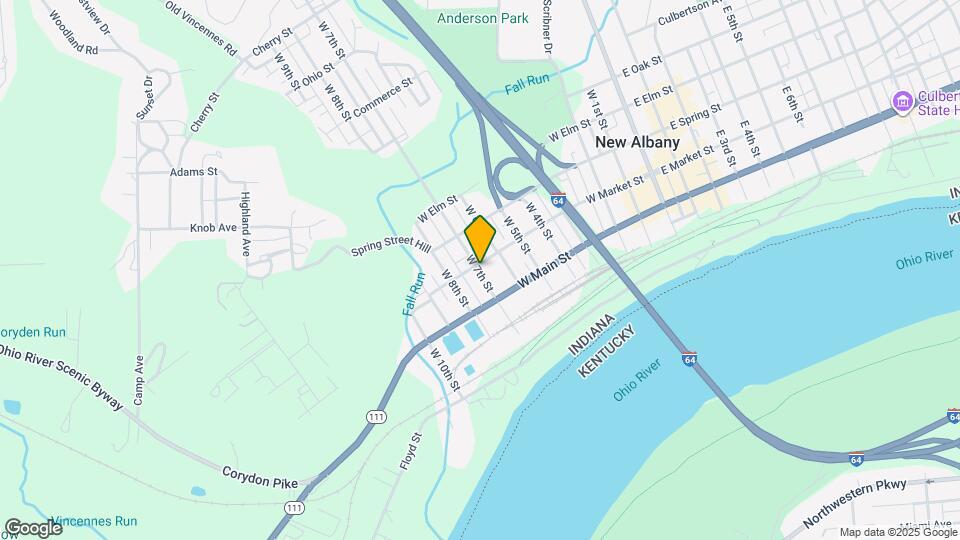 629 W Market St Map and Location Details