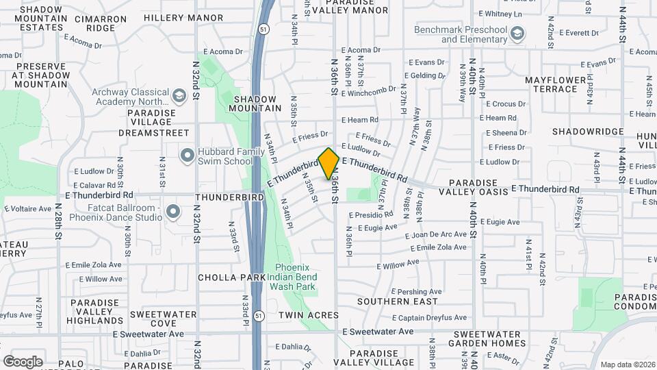 3540 E Voltaire Dr Map and Location Details