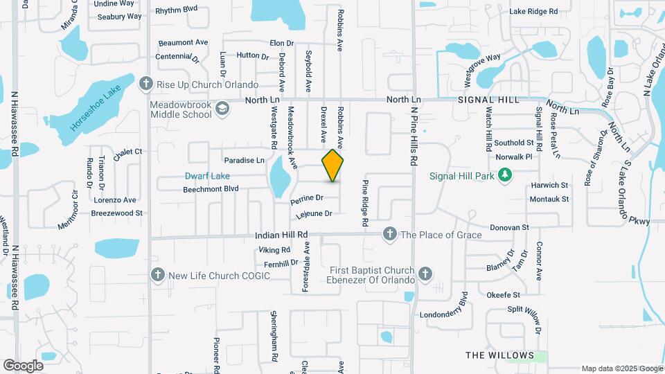 5508 Meridian Way Map and Location Details