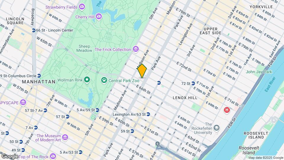 53 E 67th St Map and Location Details
