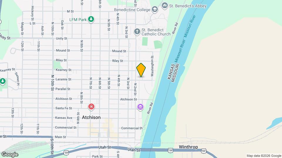 603 N 1st St Map and Location Details