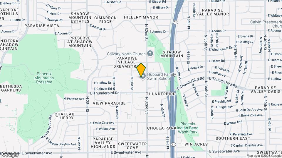 13832 N 32nd St Map and Location Details