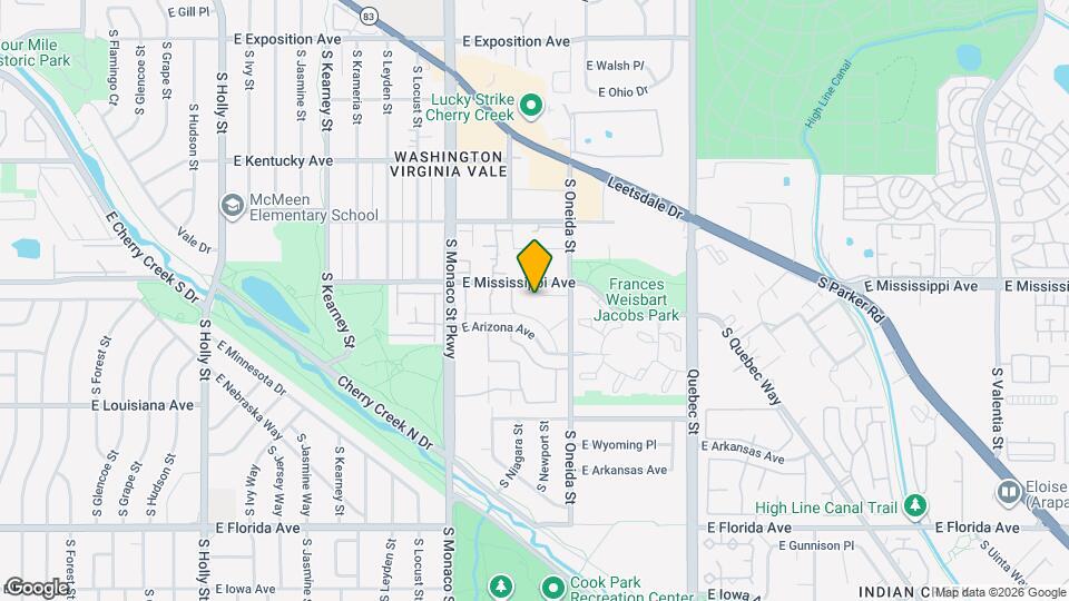6770 E Mississippi Ave, Unit 132 Mapa y Detalles de la Ubicación