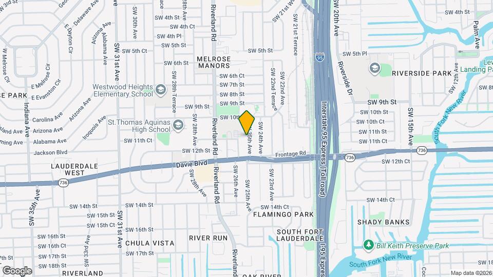 1115 SW 25th Ave Map and Location Details