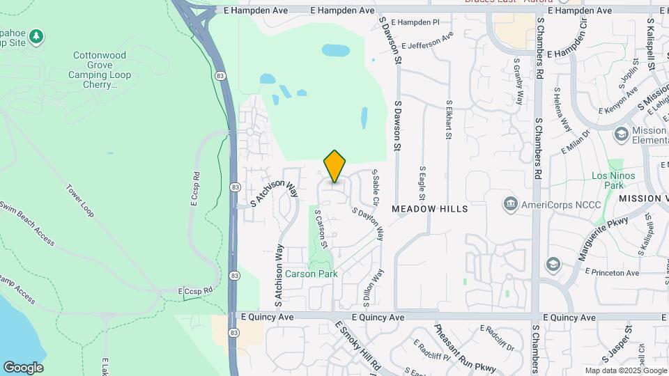 3912 S Carson St Map and Location Details