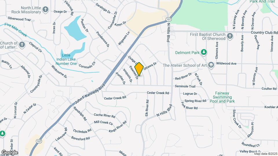 6212 Pawnee Dr Map and Location Details