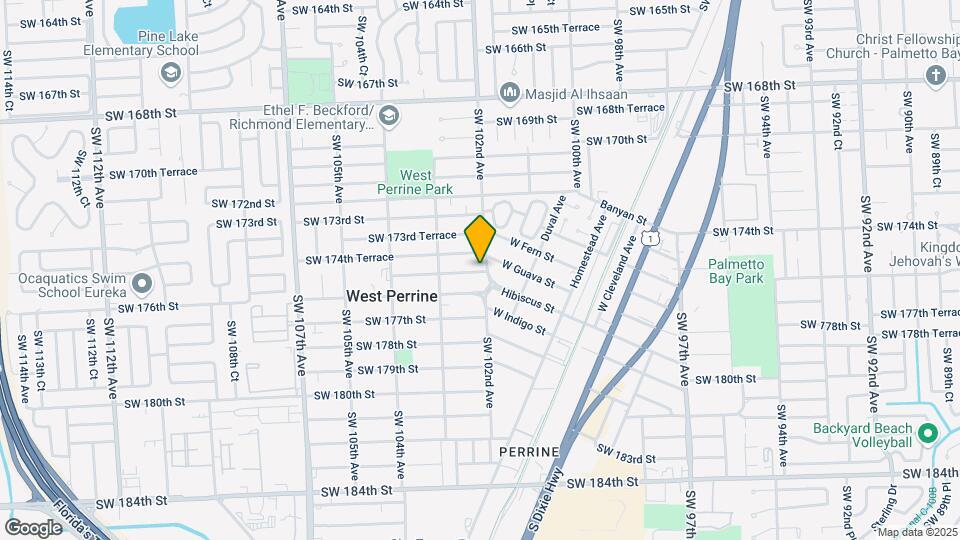 10205 SW 175th St Map and Location Details
