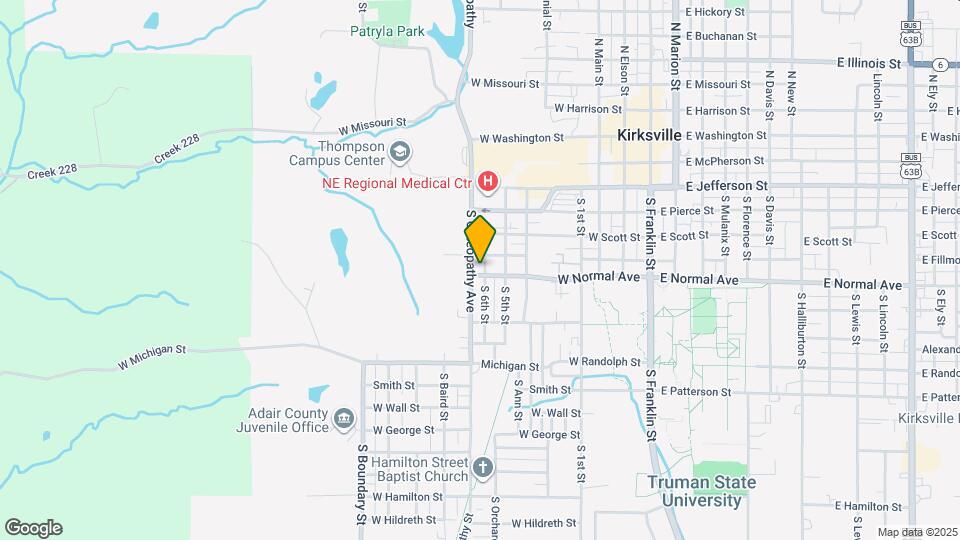 804 W Normal St Mapa y Detalles de la Ubicación