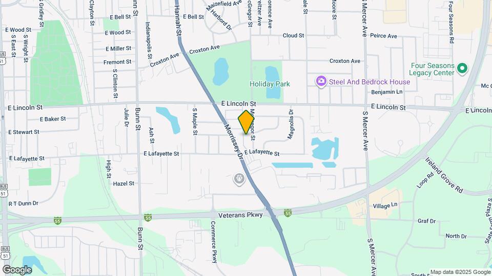 1114 Doral Dr Map and Location Details