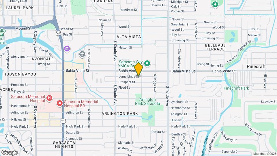 2570 Loma Linda St Map and Location Details