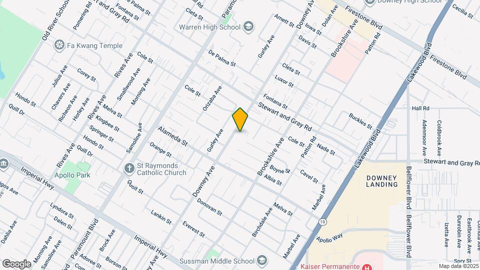 12048 Downey Ave Map and Location Details