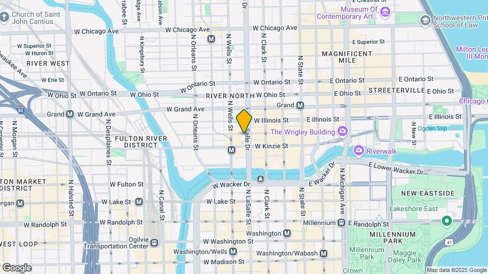 400 N La Salle Dr, Unit 1202 Map and Location Details
