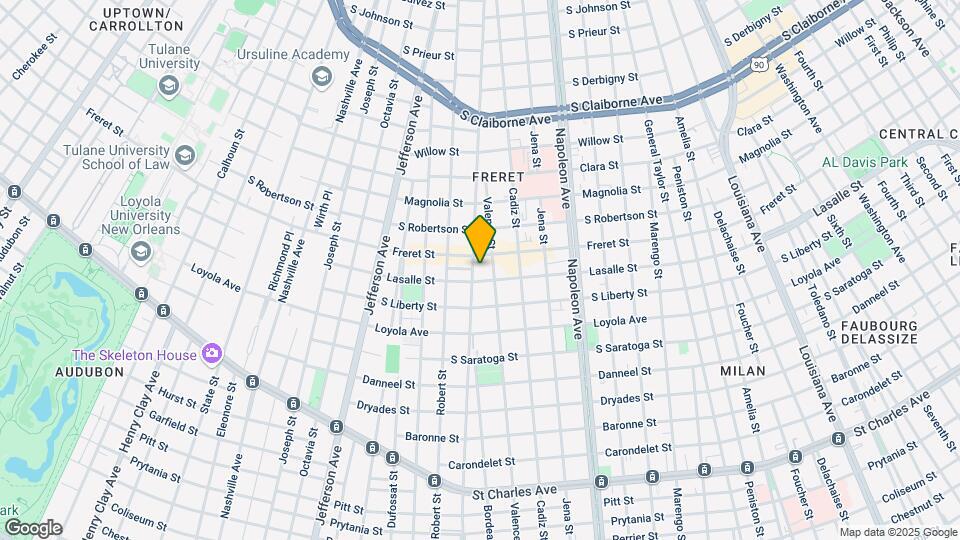 2423 Upperline St, Unit 1 Map and Location Details