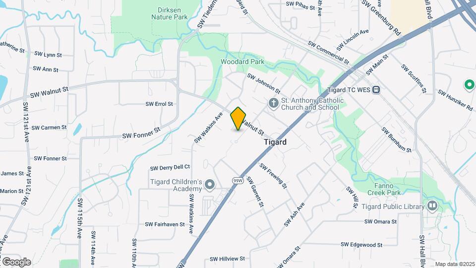 12835 SW Grant Ave Map and Location Details