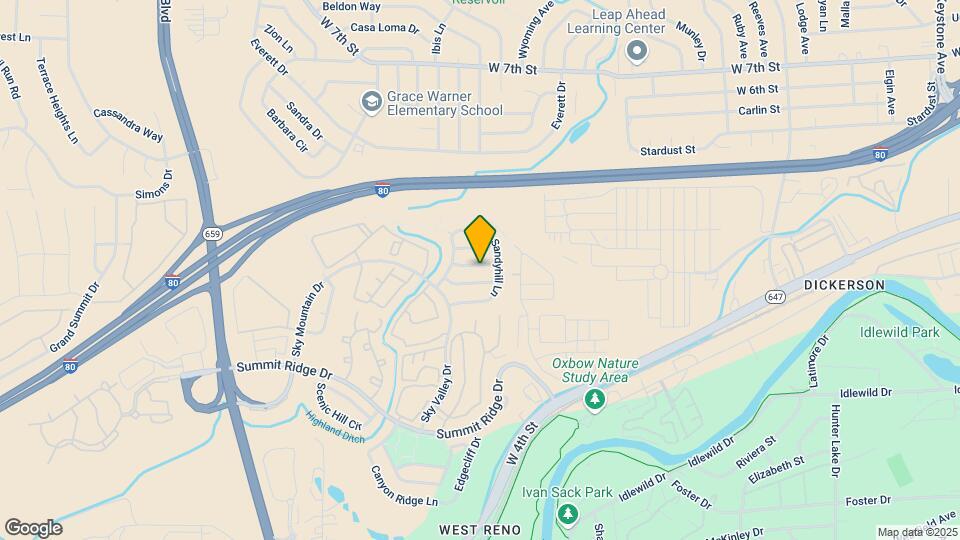 4458 Highplains Dr Map and Location Details