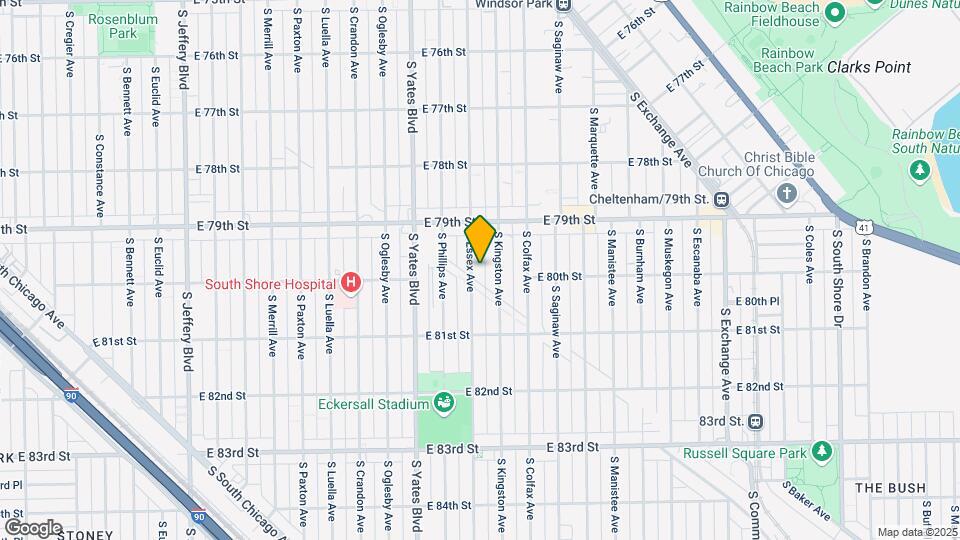 7953 S Essex Ave Map and Location Details