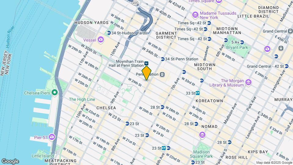 300 W 30th St Mapa y Detalles de la Ubicación