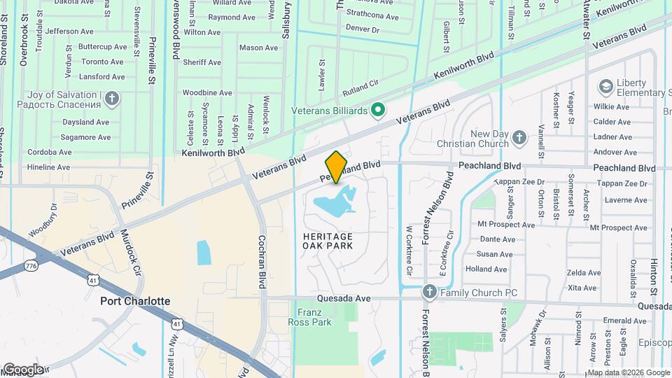 19335 Water Oak Drive Map and Location Details