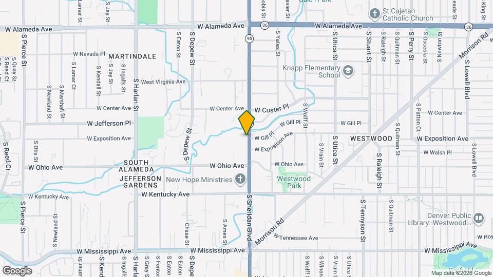 701 S Sheridan Blvd Map and Location Details