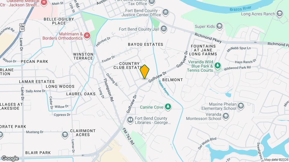 606 Golfview Dr Map and Location Details