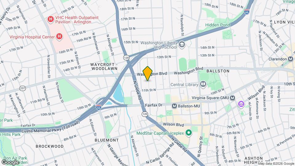 1176 N Vermont St Map and Location Details