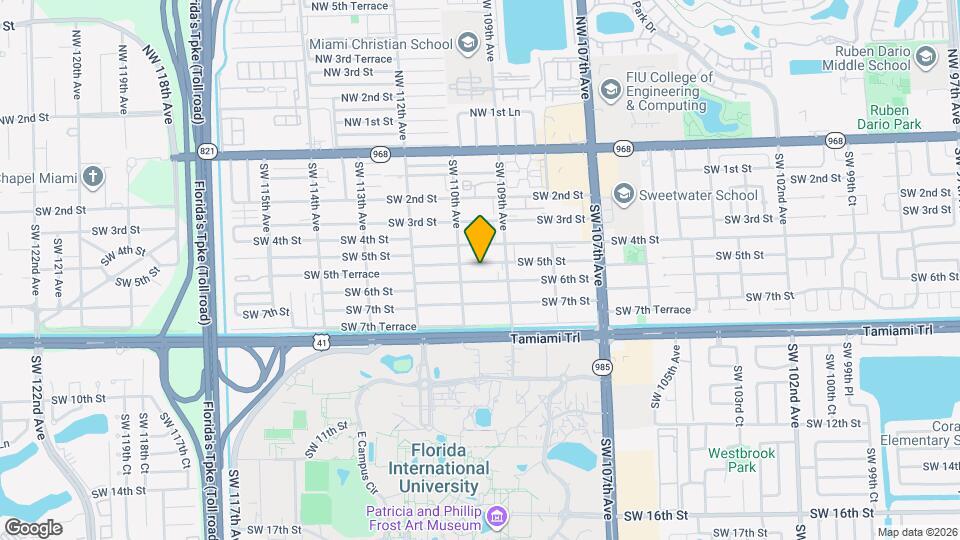 10968 SW 5th St Map and Location Details