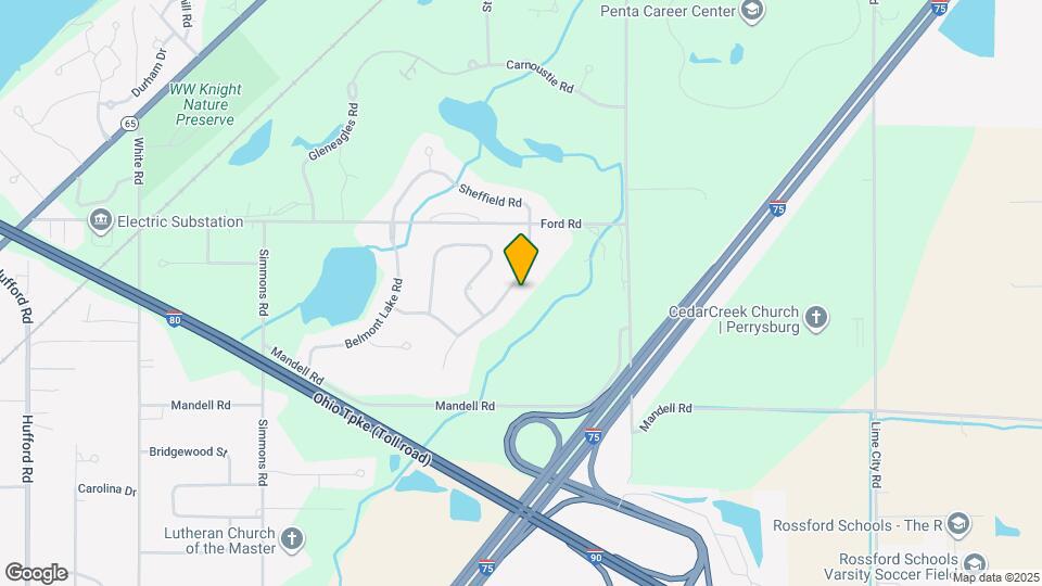 9504 Sheffield Rd Map and Location Details