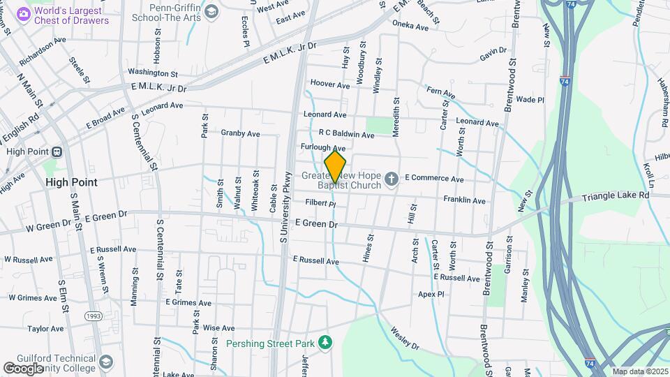 1229 Franklin Ave Map and Location Details